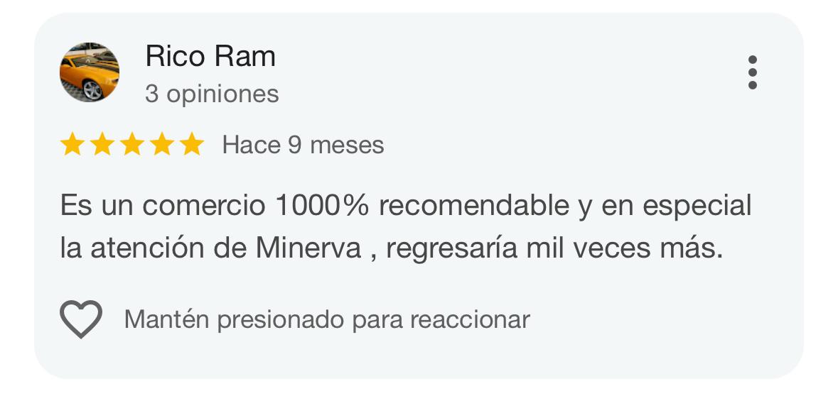Reseña de cliente