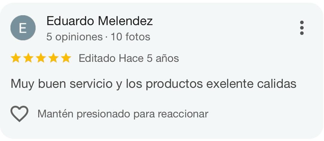 Reseña de cliente