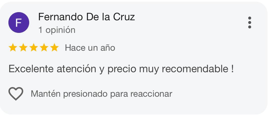 Reseña de cliente