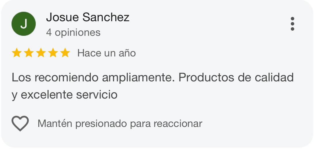 Reseña de cliente