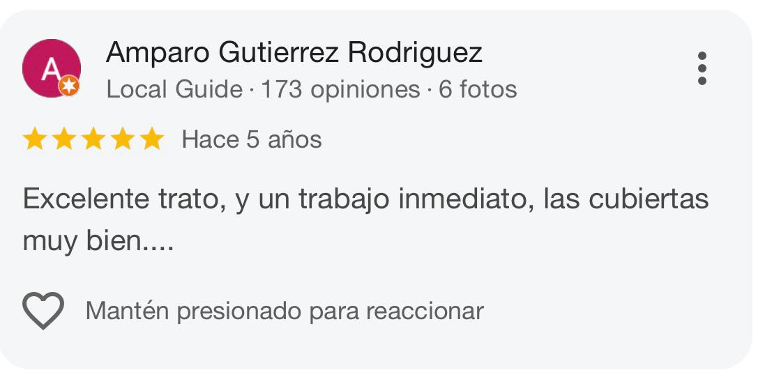 Reseña de cliente